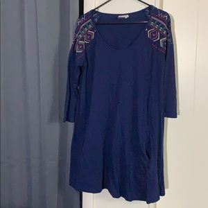 Roxy Blue Aztec Dress